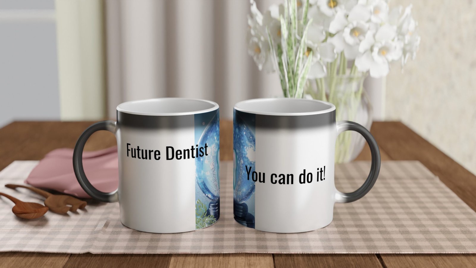 Future Dentist - You can do it!, Magic 11oz Ceramic Mug
