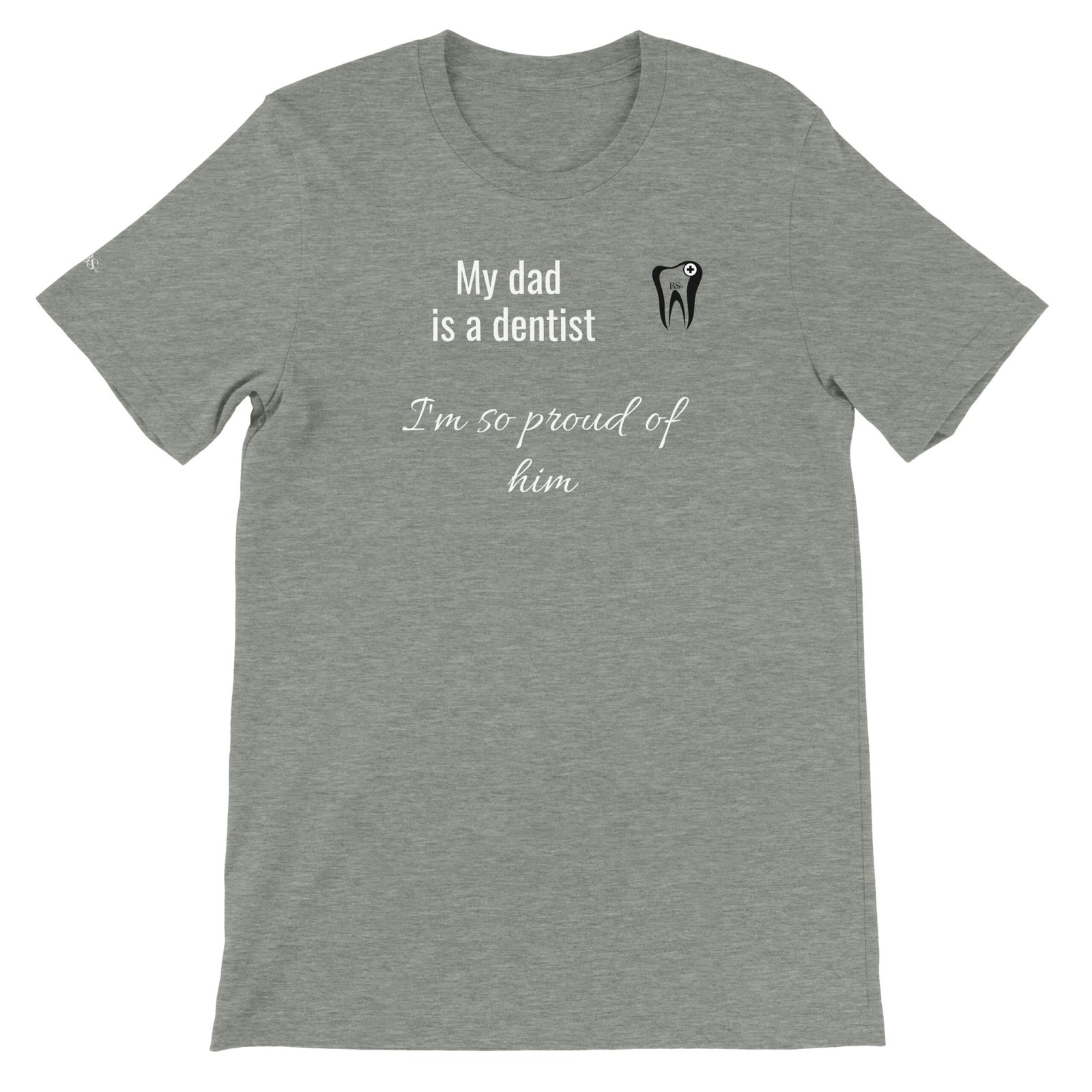 Personalized "He is...- I'm so proud of him, premium Unisex Crewneck T-shirt | Bella + Canvas 3001 - Image 13