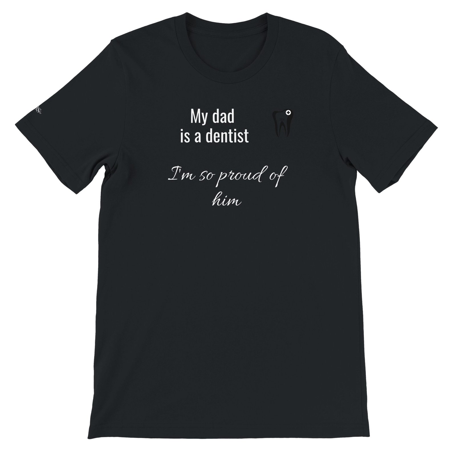 Personalized "He is...- I'm so proud of him, premium Unisex Crewneck T-shirt | Bella + Canvas 3001 - Image 12