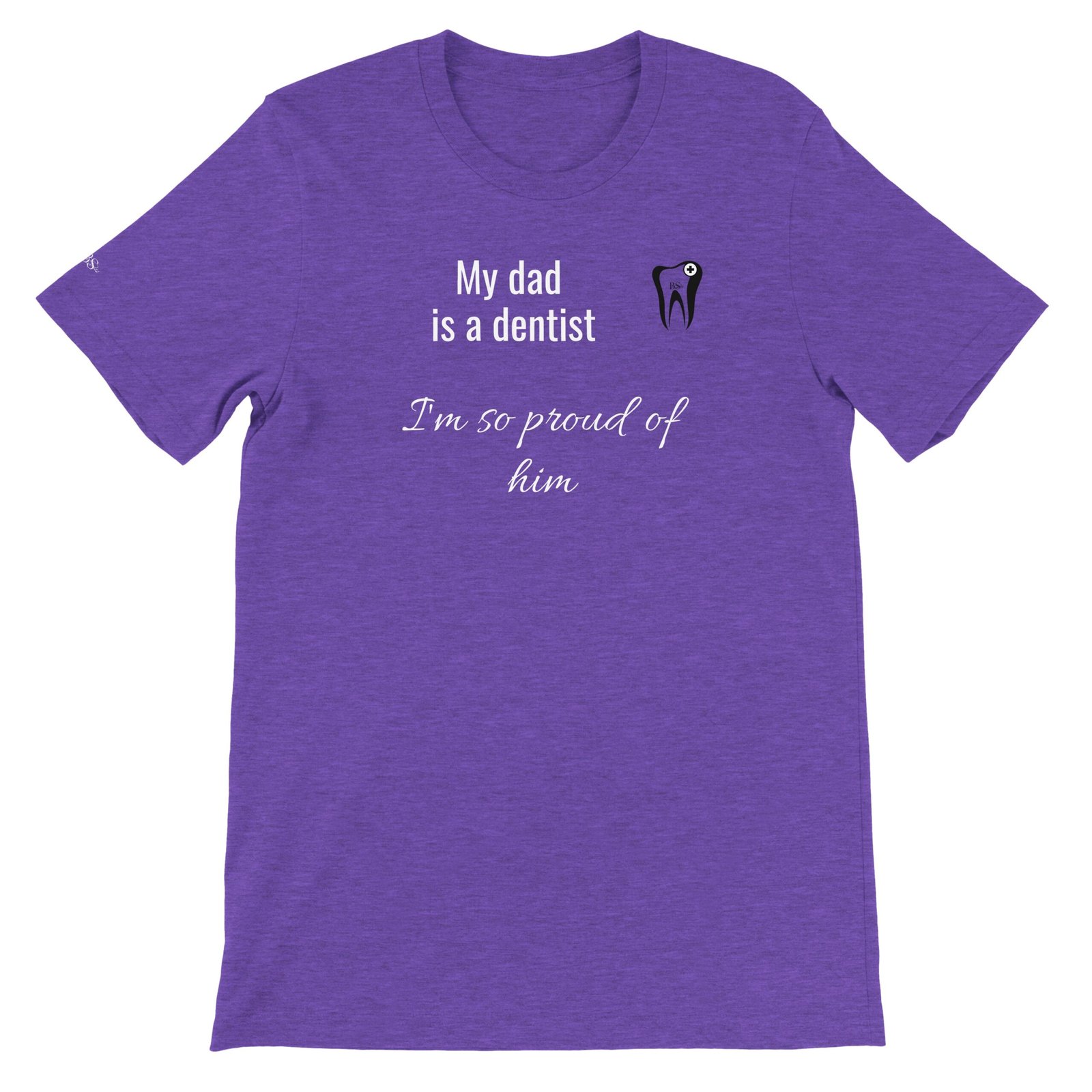 Personalized "He is...- I'm so proud of him, premium Unisex Crewneck T-shirt | Bella + Canvas 3001 - Image 14